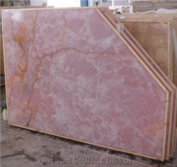 Persian Pink Onyx Slab