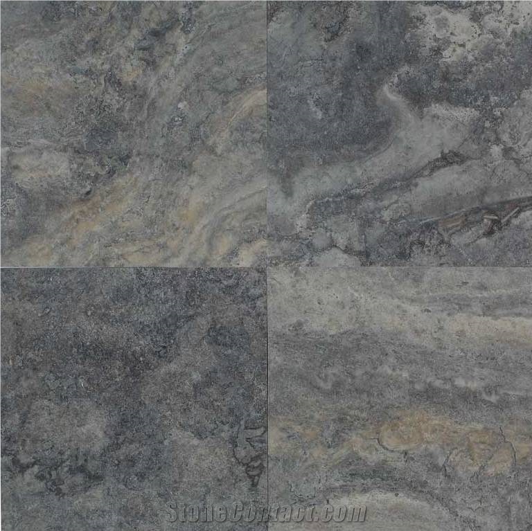 Persian Silver Travertine Finished Product