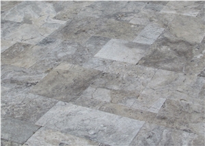 Persian Silver Travertine Finished Product