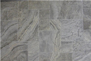 Persian Silver Travertine Finished Product