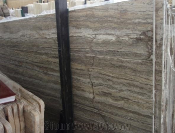 Persian Silver Travertine Slab