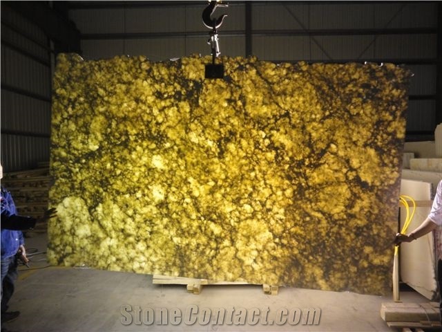 Persian Yellow Alabaster Slab