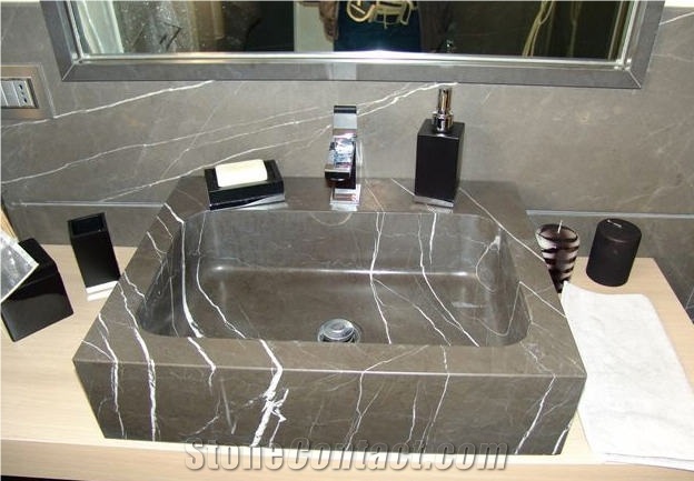 Pietra Gray Marble Finished Product