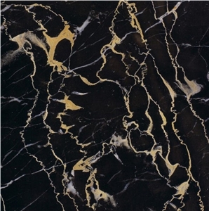 Portoro Nero Giallo Marble Tile