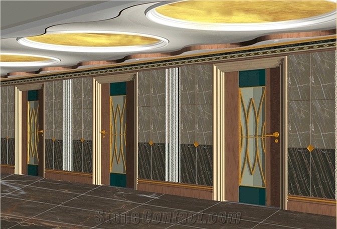 Prague Emperador Marble Finished Product