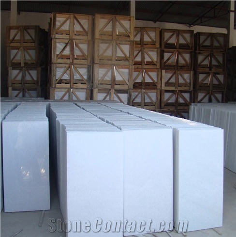 Pure White Marble Finished Product