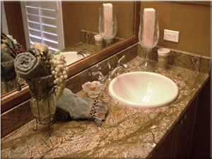 Rainforest Brown Marble Finished Product