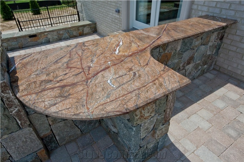 Rainforest Brown Marble Finished Product