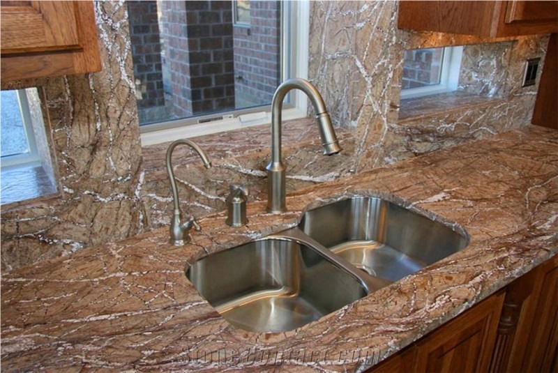 Rainforest Brown Marble Finished Product