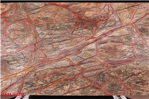 Rainforest Brown Marble Slab