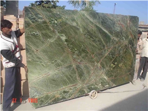 Rainforest Green Marble Slab