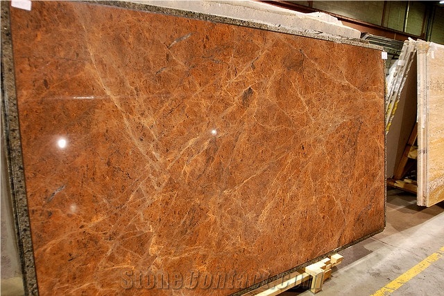 Red Hollywood Quartzite Slab