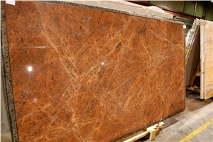 Red Hollywood Quartzite Slab