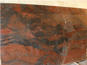 Red Hollywood Quartzite Slab