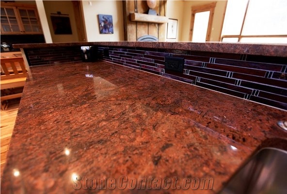 Red Malibu Granite Finished Product