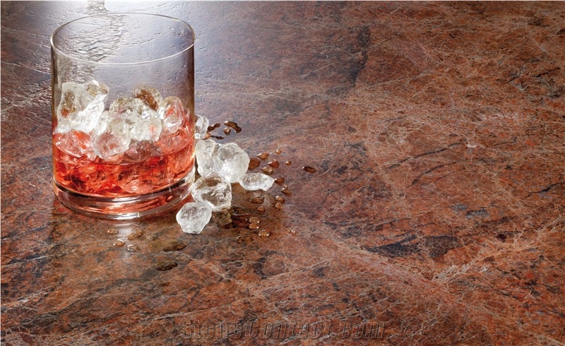 Red Malibu Granite Finished Product