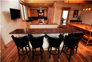 Red Malibu Granite Finished Product