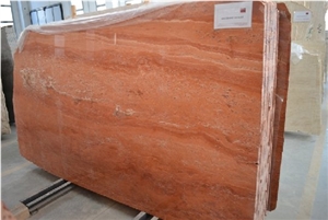 Red Soraya Travertine Slab