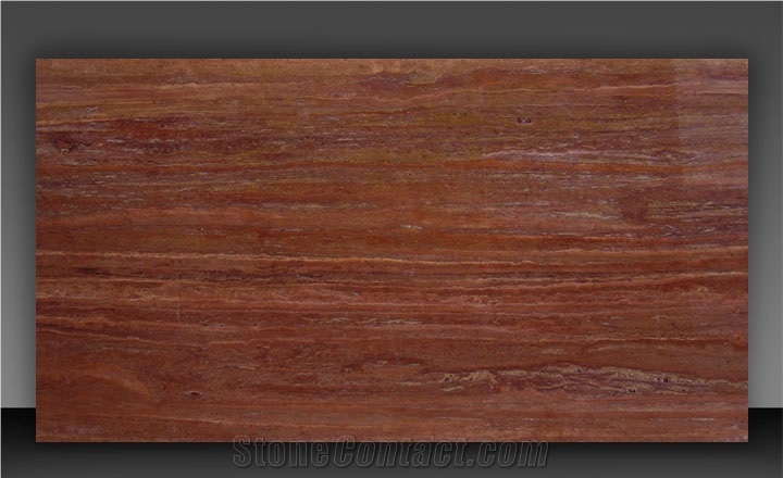 Red Soraya Travertine Slab