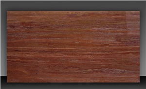 Red Soraya Travertine Slab