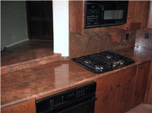 Red Sunset Granite Finished Product