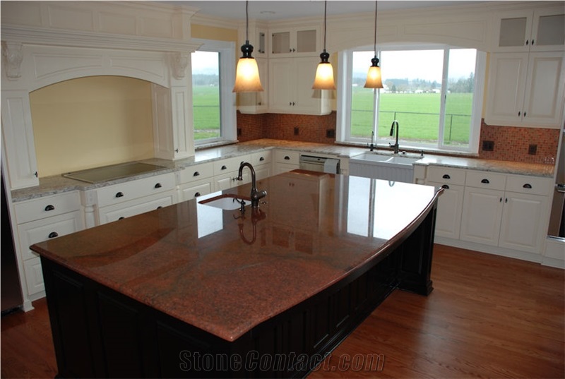 Red Sunset Granite Finished Product