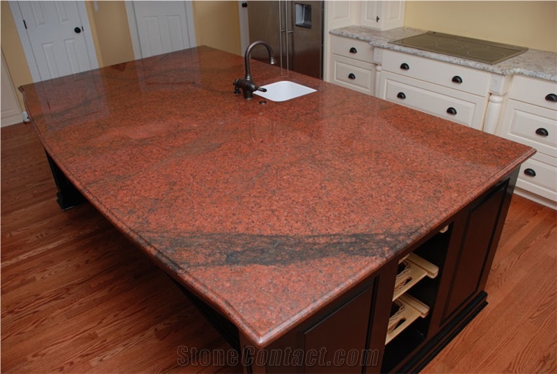 Red Sunset Granite Finished Product