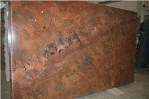 Red Sunset Granite Slab