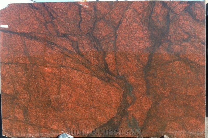 Red Sunset Granite Slab
