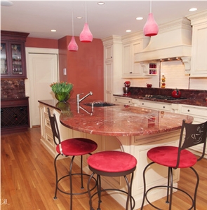 Ritsona Red Marble Finished Product