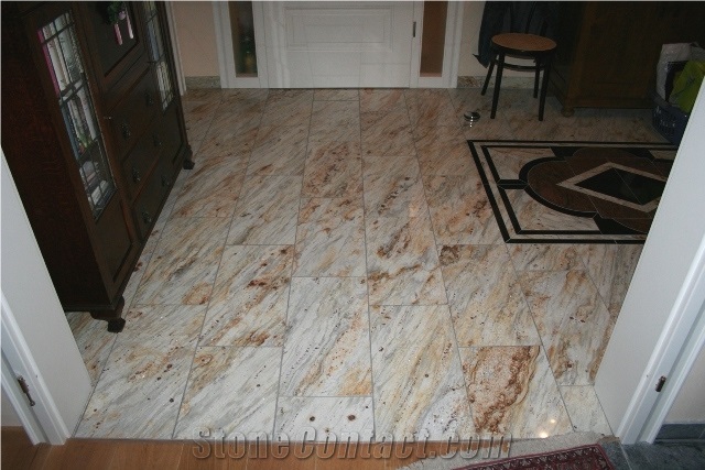 River Gold Granite Finished Product
