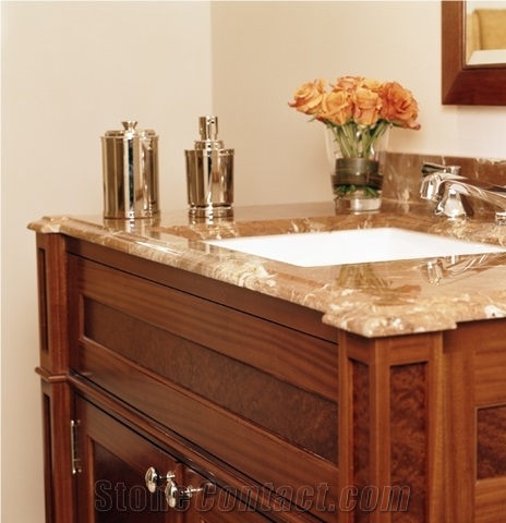 Rojo Coralito Marble Finished Product