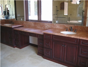 Rojo Coralito Marble Finished Product