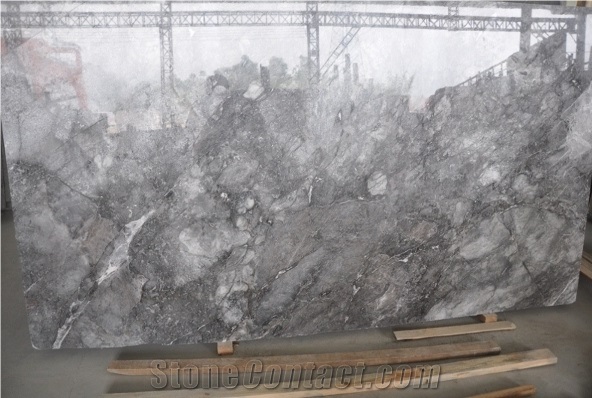 Romantic Grey Marble Slab