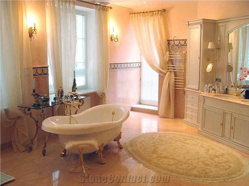 Rosa Portogallo Marble Finished Product