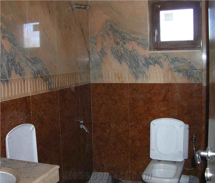 Rosa Portogallo Marble Finished Product