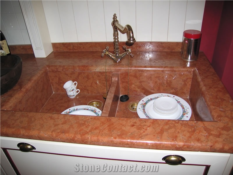Rosso Asiago Marble Finished Product