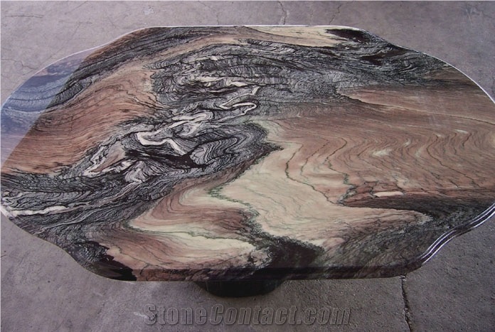 Rosso Luana Marble Finished Product