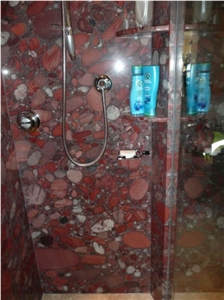 Rosso Marinace Granite Finished Product