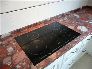 Rosso Marinace Granite Finished Product