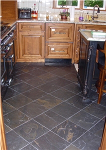 Rustic Black Slate Finished Product