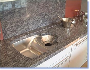Samantha Blue Granite Finished Product