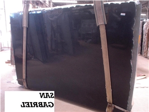 San Gabriel Black Granite Slab