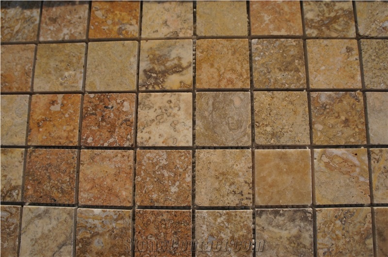 Scabas Brown Travertine Finished Product