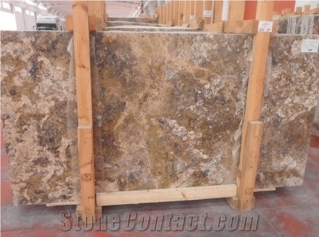 Scabas Brown Travertine Slab
