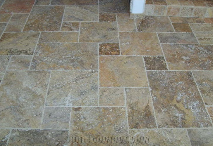 Scabas Gold Travertine Finished Product