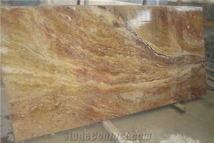 Scabas Gold Travertine Slab