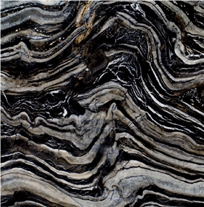 Silver Brown Wave Marble