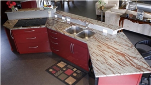 Silver Galaxy Granite Finished Product