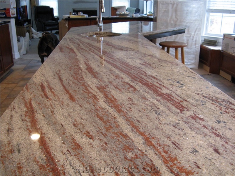 Silver Galaxy Granite Finished Product